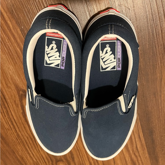 VANS Skate Slip-on Wraped Dark Denim Shoes Size 9 - Picture 2 of 8
